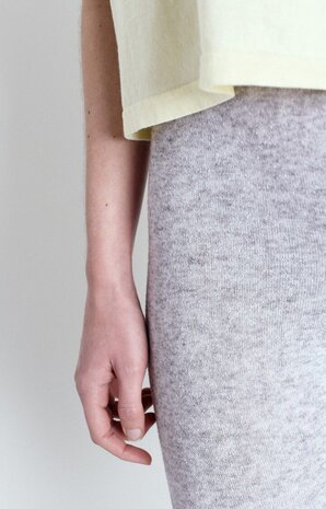 AMERICAN VINTAGE EVONA legging gris clair chine