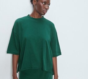 AMERICAN VINTAGE UDARK t-shirt cypres chine noir