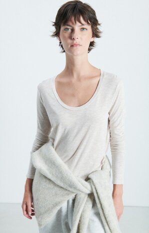 AMERICAN VINTAGE JACKSONVILLE t-shirt creme chine