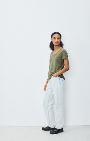 AMERICAN VINTAGE JACKSONVILLE t-shirt kaki vintage