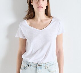 AMERICAN VINTAGE JACKSONVILLE t-shirt blanc