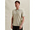 Polo avec structure et bords côtelés beige