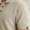 Polo avec structure et bords côtelés beige Polo avec structure et bords côtelés beige