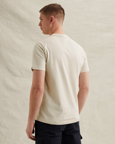 T-shirt en jersey de coton avec graphisme beige T-shirt en jersey de coton avec graphisme beige