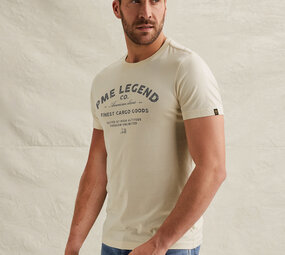 T-shirt en jersey avec graphisme beige