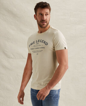 T-shirt en jersey avec graphisme beige