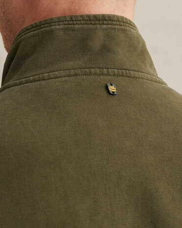 Veste hybride avec fermeture zippée verte Veste hybride avec fermeture zippée verte