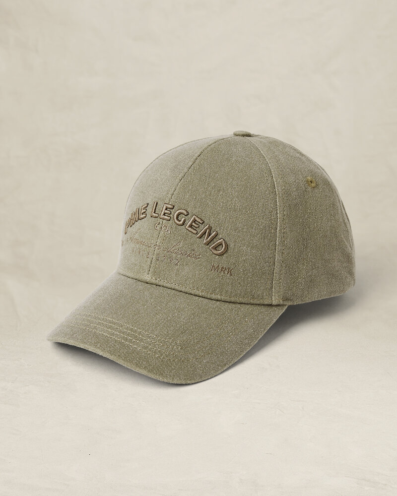 Casquette en twill délavé verte Casquette en twill délavé verte