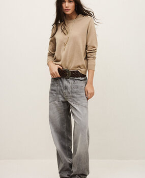 BA&SH BYLEIL pull beige chine