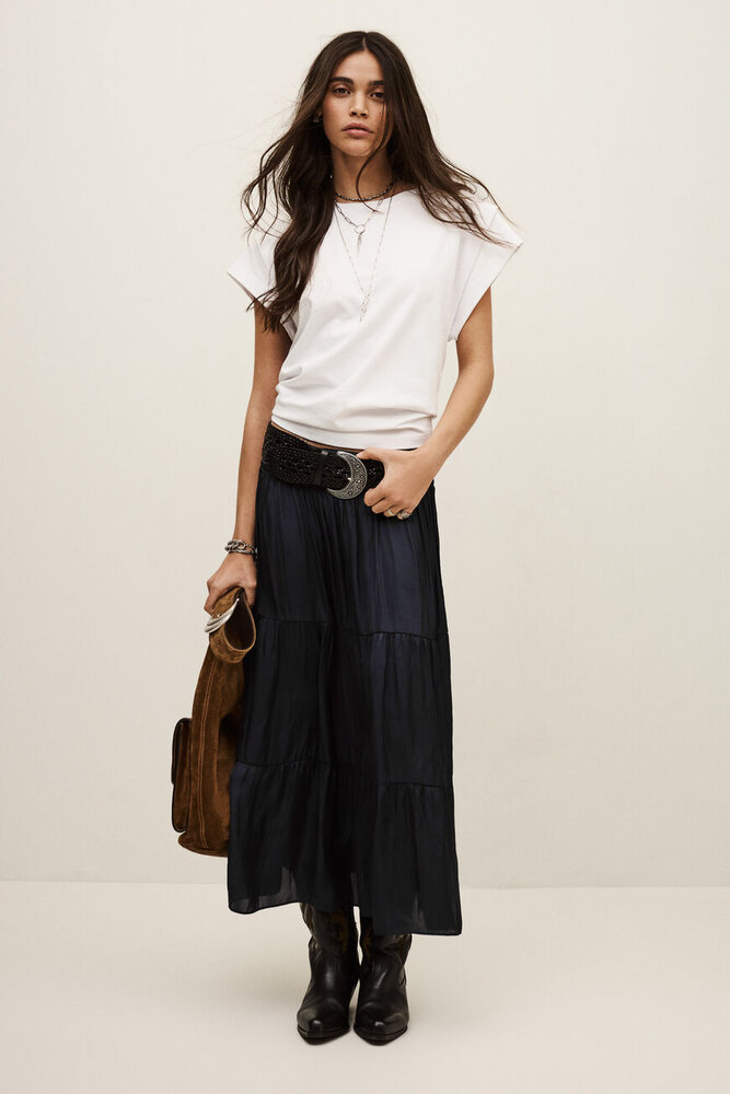 BA&SH CAMYLA jupe encre