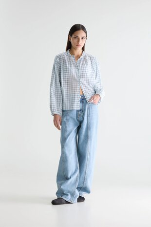 CHERRY blouse à carreaux check b