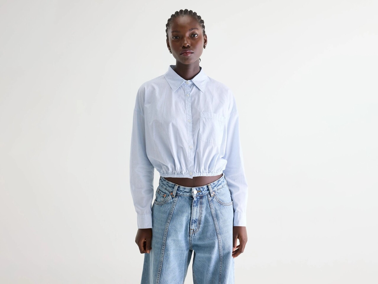 BELLEROSE GEMMA chemise cropped stripe g BELLEROSE GEMMA chemise cropped stripe g