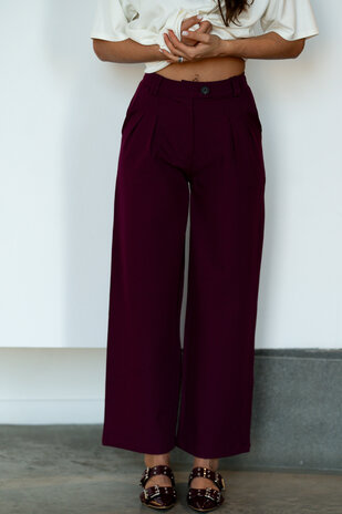 ASTRID pantalon framboise
