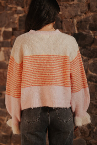 YSOLIA gilet rose/orange