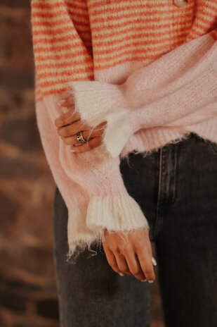 YSOLIA gilet rose/orange