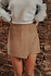 MARIE short-jupe taupe