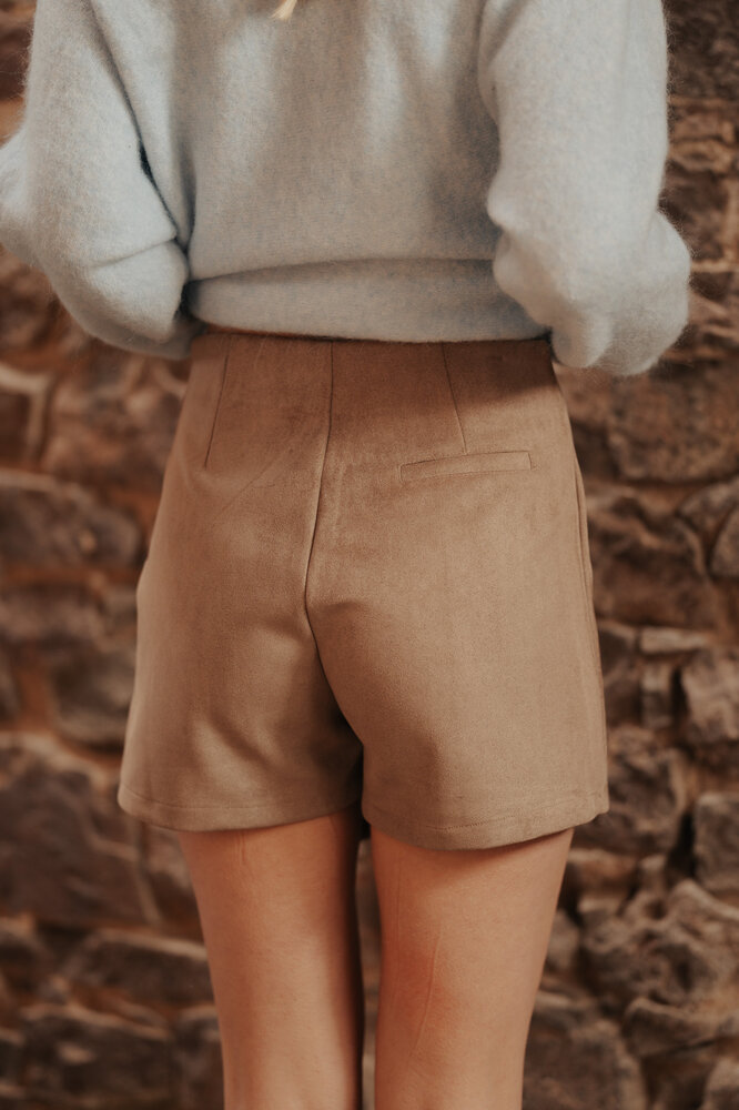 MARIE short-jupe taupe