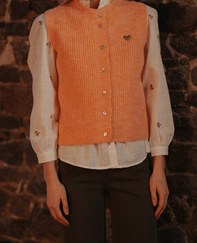 NAYZEA gilet sans manches orange saumon NAYZEA gilet sans manches orange saumon