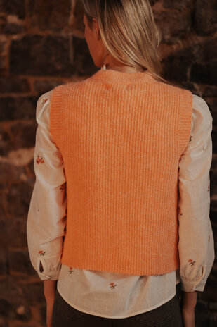NAYZEA gilet sans manches orange saumon NAYZEA gilet sans manches orange saumon