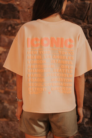 ICONIC t-shirt rose saumon
