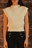 YSEULT blouse sans manches jaune pastel