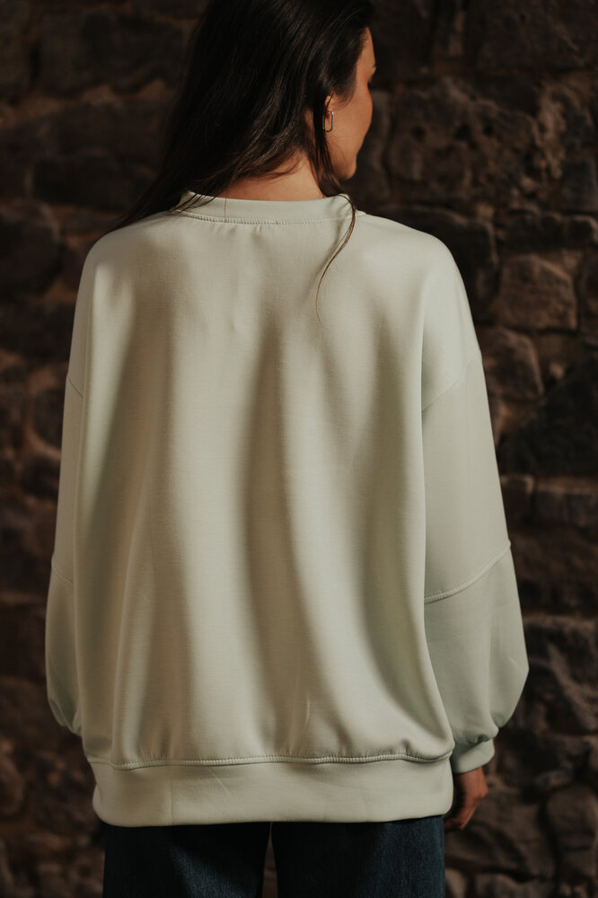 OPHIRA pull vert pastel