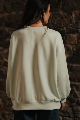 OPHIRA pull vert pastel