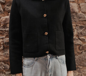 THEA gilet noir