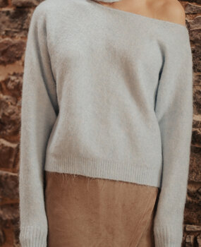 YLENA pull bleu ciel