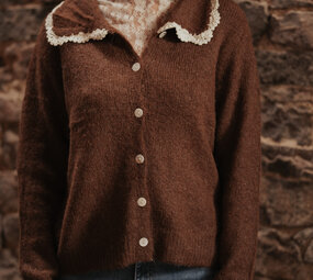 ELVIXA gilet choco