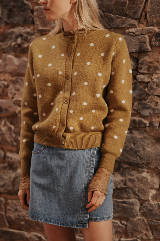 AYNERA gilet vert olive