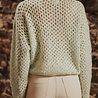 NYVARA pull en crochet vert