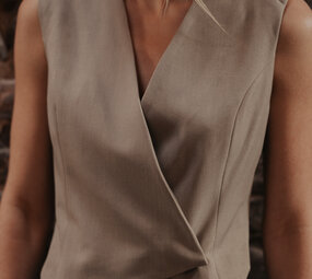 TALYXA gilet taupe