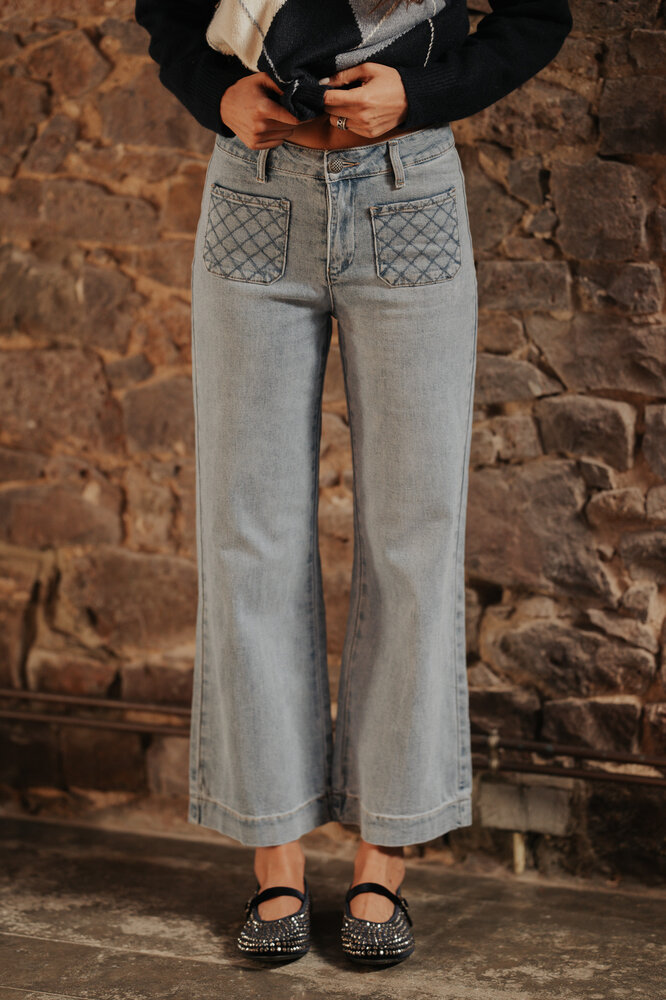 LOUISE jean bleu clair