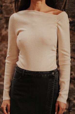 SYRELLE blouse beige