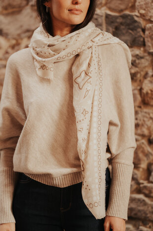 NEALINE foulard taupe