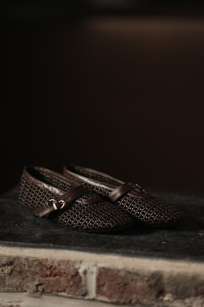 NAELINE ballerine marron