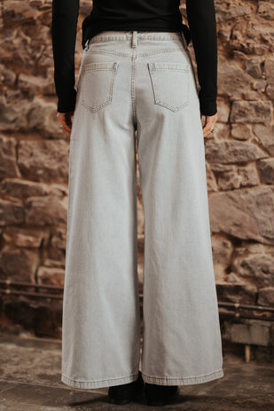 PIETRO jean palazzo bleu clair