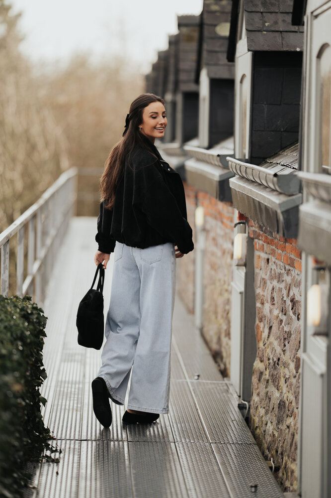 PIETRO jean palazzo bleu clair