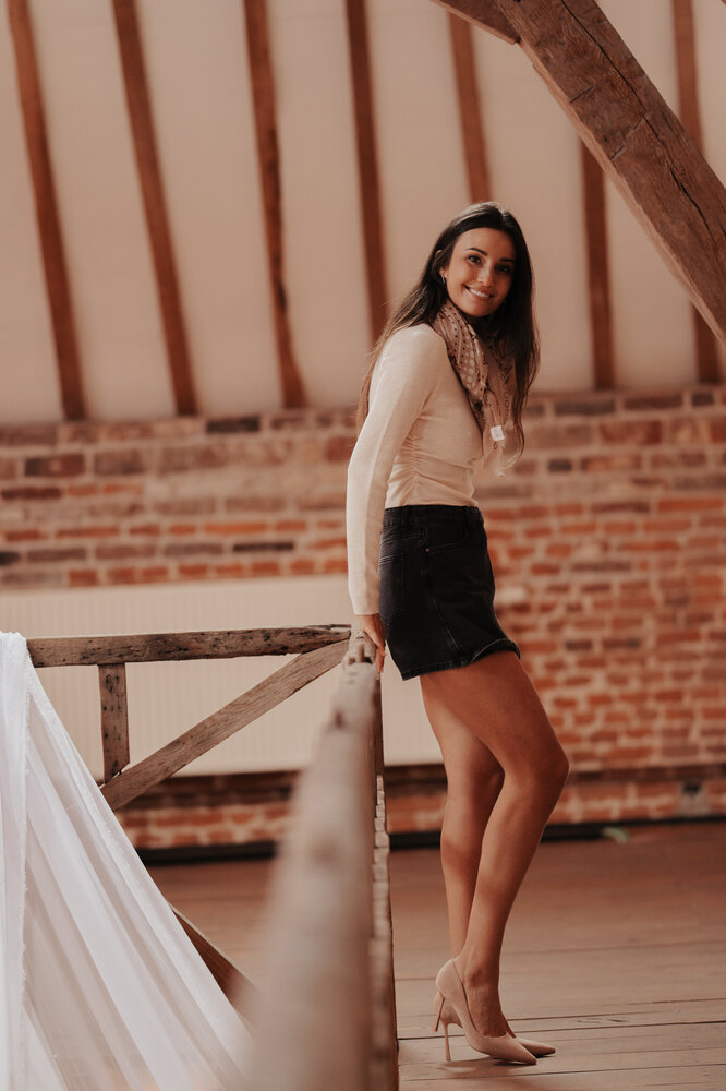 JADENE jupe short gris