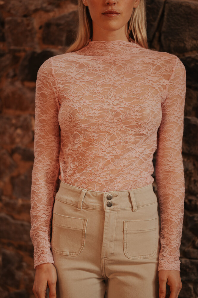 LIV blouse manches longues rose