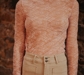 LIV blouse manches longues rose