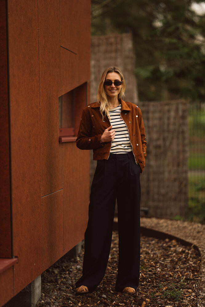 ORLENA veste à clous camel ORLENA veste à clous camel