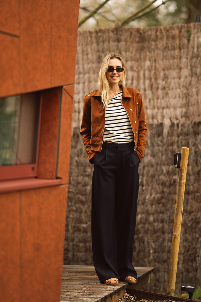 ORLENA veste à clous camel ORLENA veste à clous camel