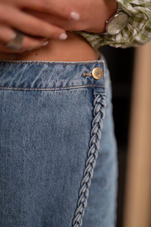 STELLA jupe-short bleu