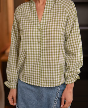 CALYNA chemise a carreaux vert