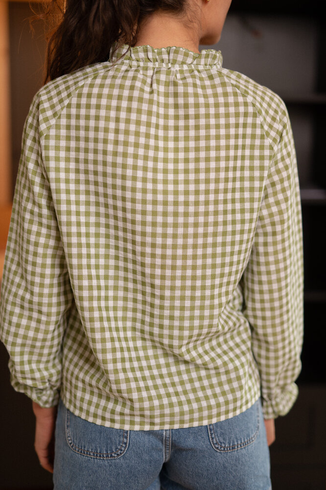 CALYNA chemise a carreaux vert