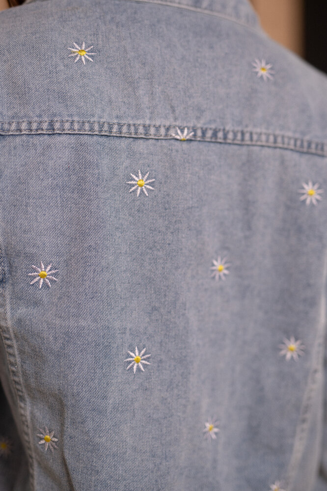 MARGUERITE veste bleu clair