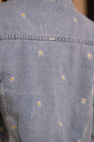 MARGUERITE veste bleu clair