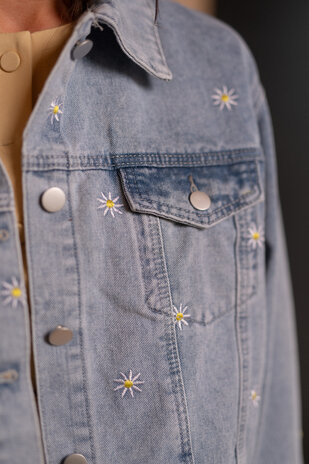 MARGUERITE veste bleu clair